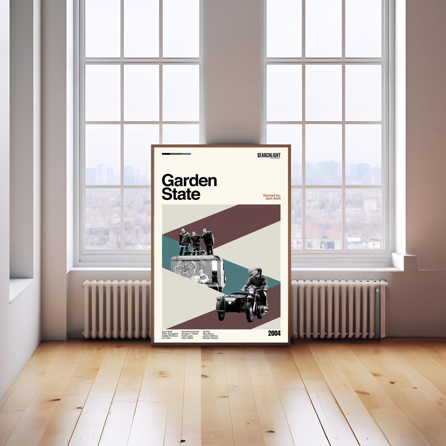 Garden State Movie Poster – Midcentury Modern Art Print