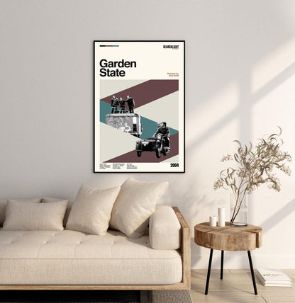 Garden State Movie Poster – Midcentury Modern Art Print