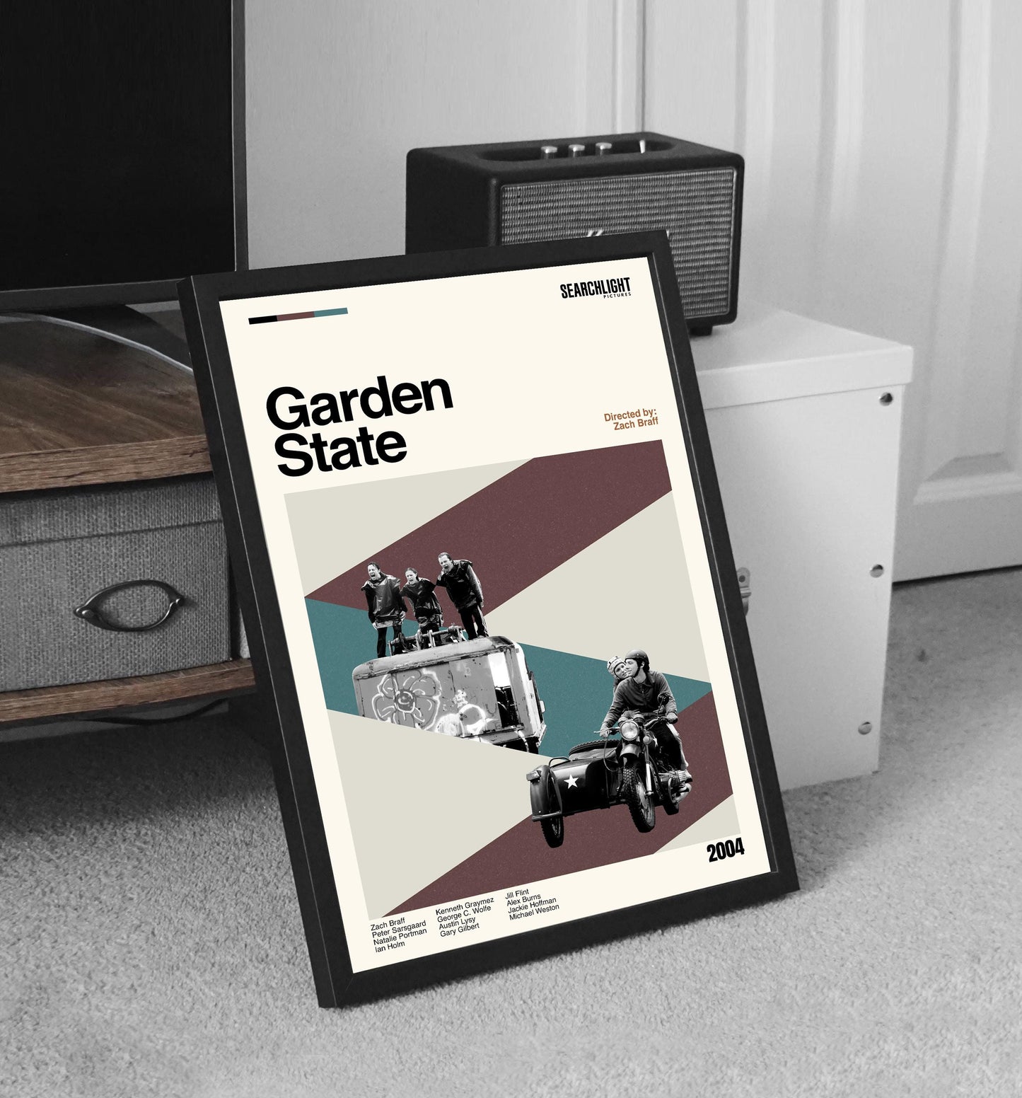 Garden State Movie Poster – Midcentury Modern Art Print