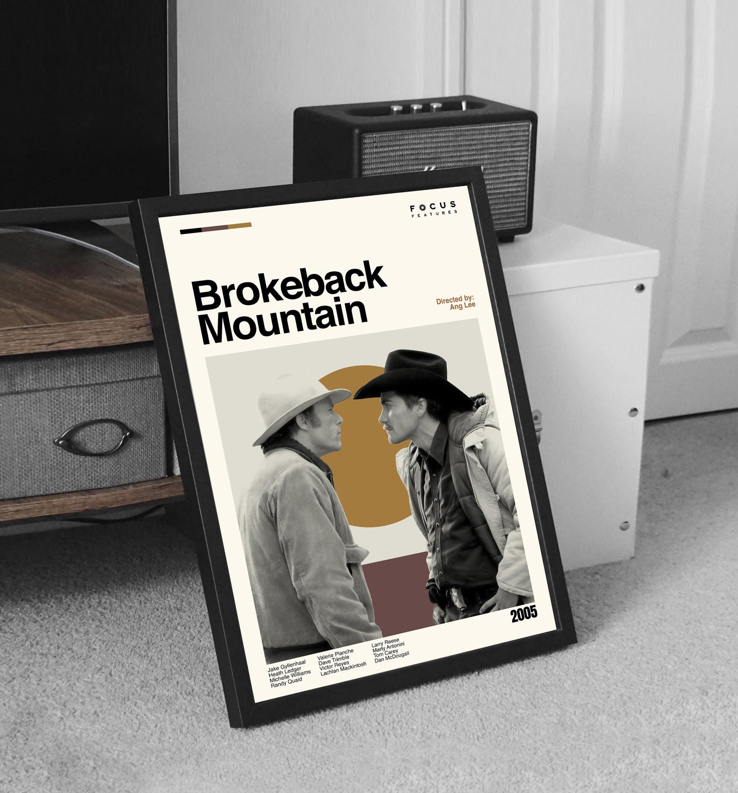 Brokeback Mountain Movie Poster – Mid-Century Modern Minimalist Print