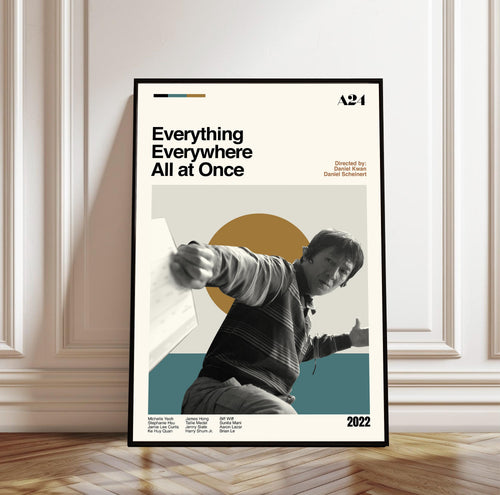 Everything Everywhere All at Once Movie Poster - Midcentury Modern Minimalist Print