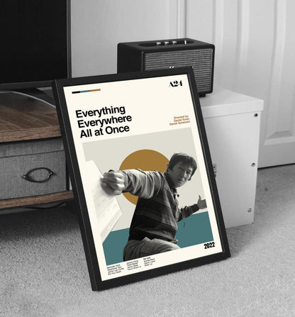 Everything Everywhere All at Once Movie Poster - Midcentury Modern Minimalist Print