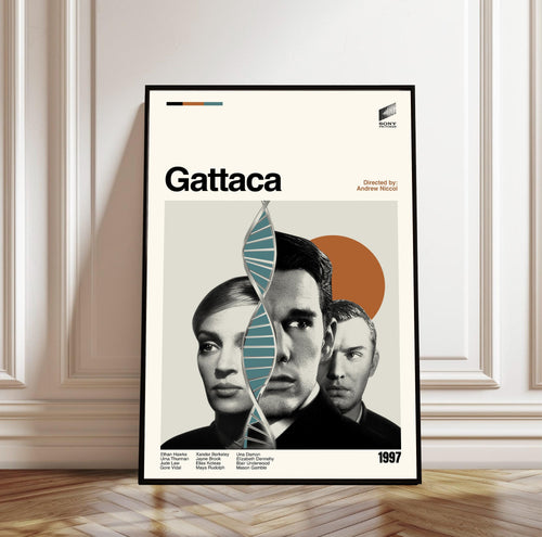 Gattaca Movie Poster - Mid-Century Modern Minimalist Print
