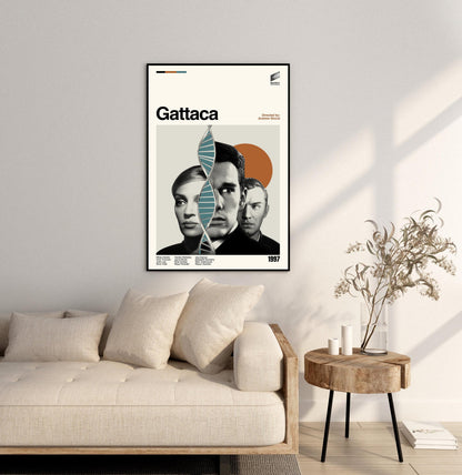 Gattaca Movie Poster - Mid-Century Modern Minimalist Print