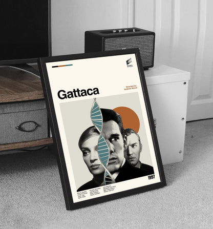 Gattaca Movie Poster - Mid-Century Modern Minimalist Print