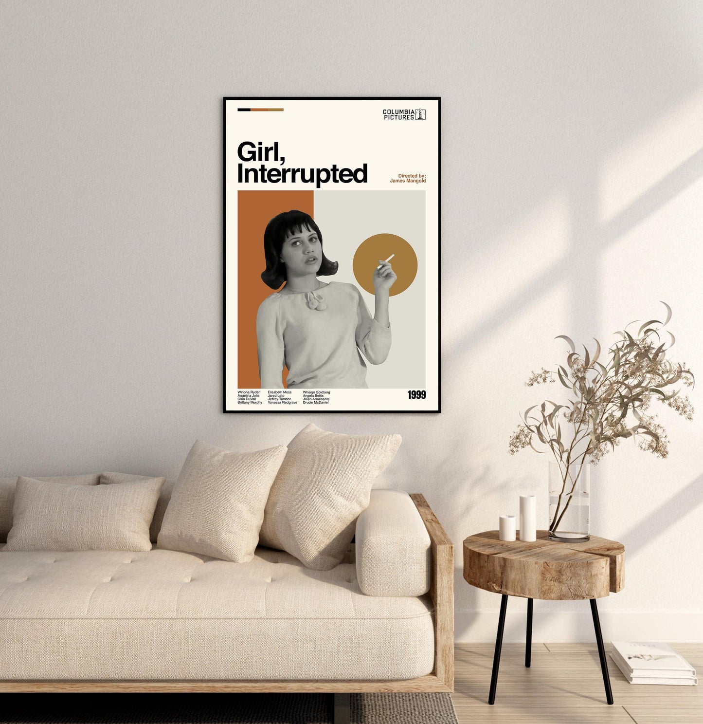 Girl, Interrupted Movie Poster, Mid-Century Modern Minimalist Print