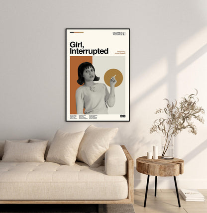 Girl, Interrupted Movie Poster, Mid-Century Modern Minimalist Print