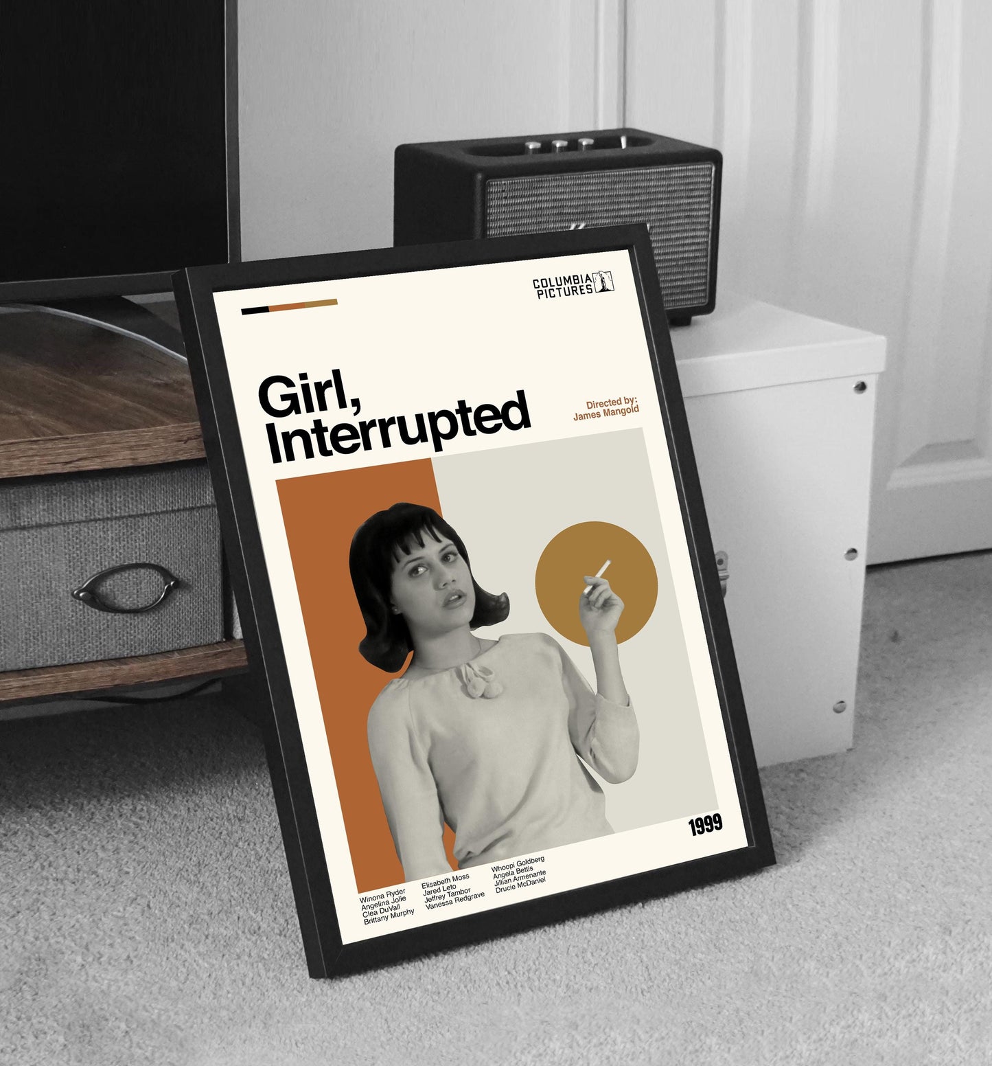 Girl, Interrupted Movie Poster, Mid-Century Modern Minimalist Print