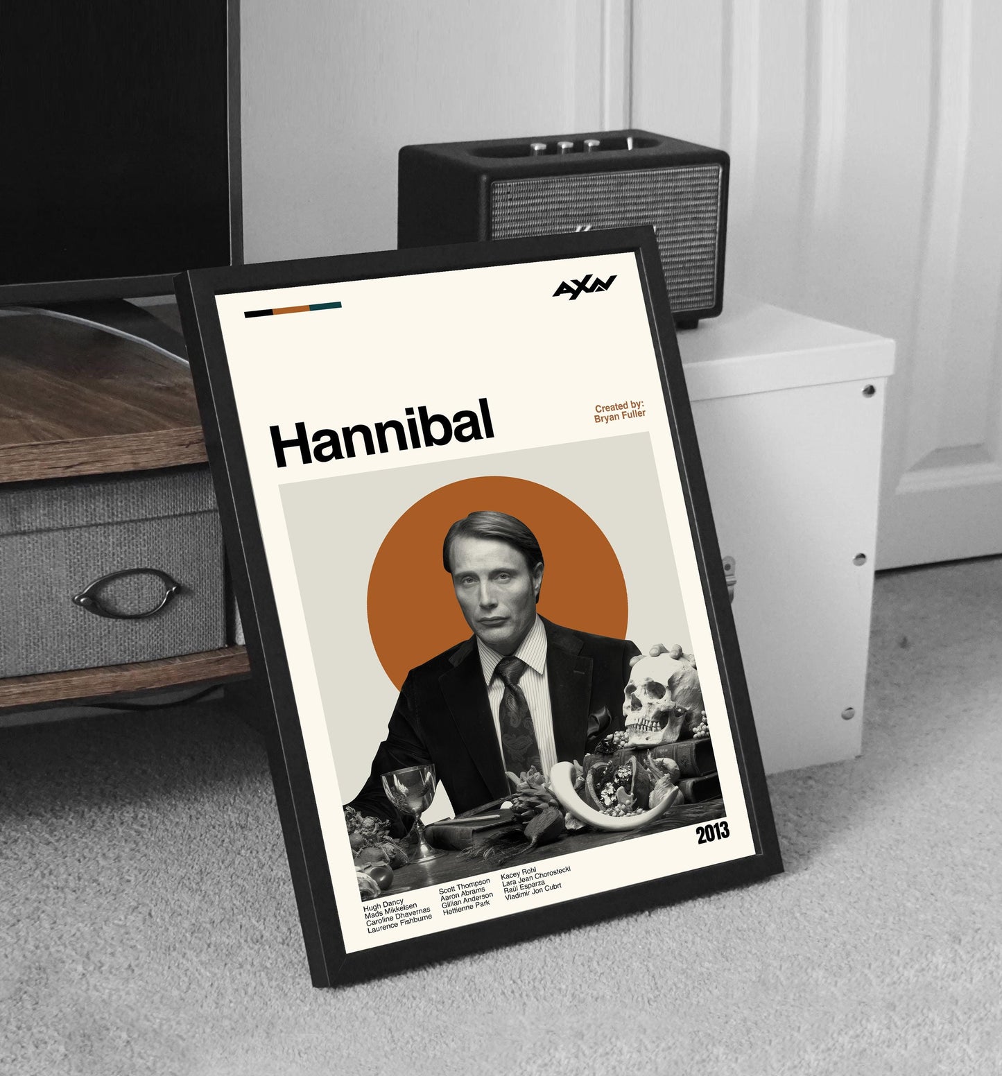 Hannibal TV Series Poster - Mid-Century Modern Minimalist Print