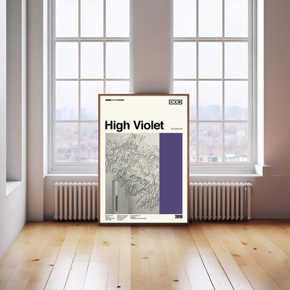 High Violet Album Art Print – Midcentury Modern Wall Decor