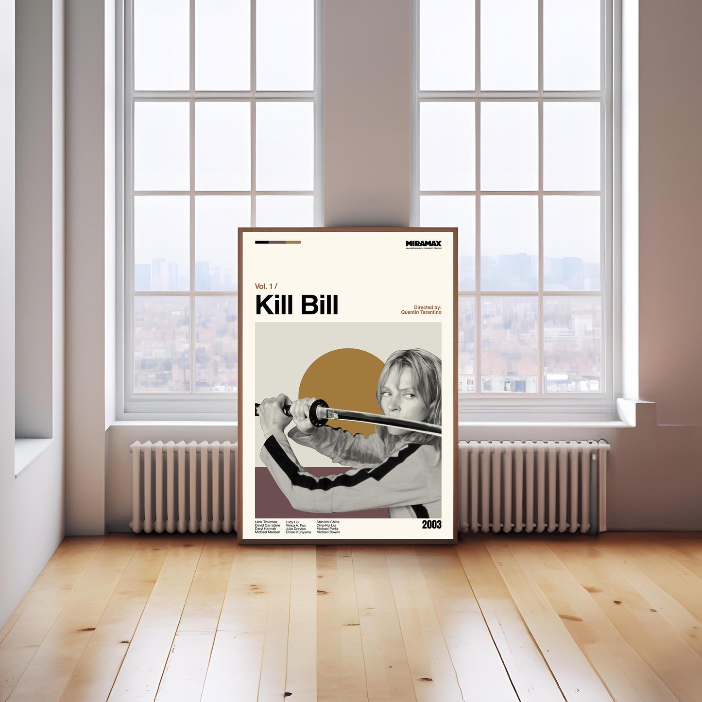 Kill Bill Poster - Movie Poster - Midcentury Modern Art - Minimalist Print - Retro Poster - Vintage Print Art - Wall Art - Gifts for him