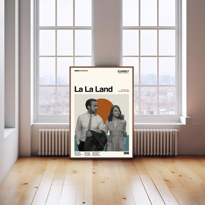 La La Land Poster - Movie Poster - Midcentury Modern Art - Minimalist Print - Retro Poster - Vintage Print Art - Wall Art - Gifts for him