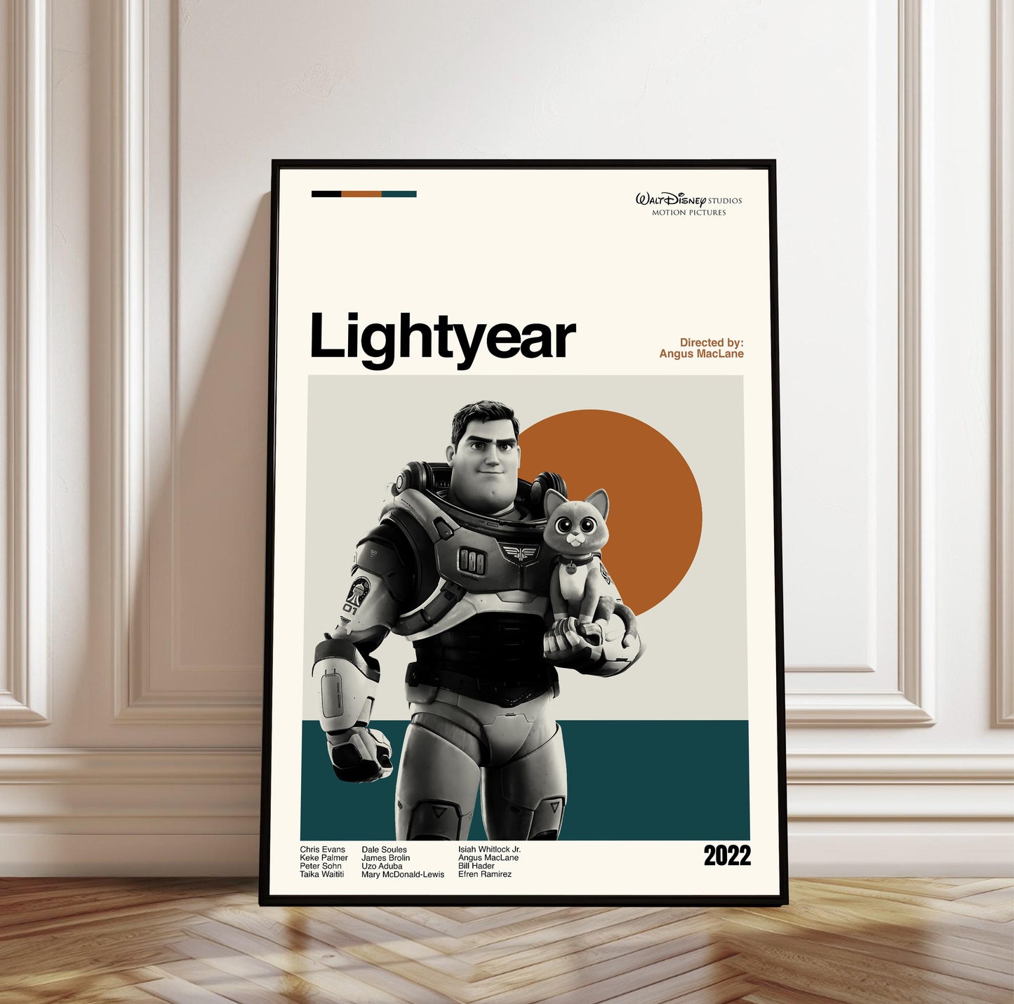 Lightyear Poster - Movie Poster - Midcentury Modern Art - Minimalist Print - Retro Poster - Vintage Print Art - Wall Art - Gift for him