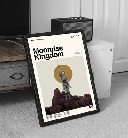 Moonrise Kingdom Movie Poster: Mid-Century Modern Minimalist Print