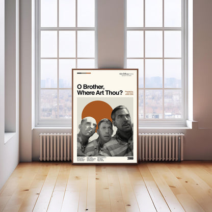 O Brother, Where Art Thou? Poster - Movie Poster - Midcentury Modern Art - Minimalist Print - Retro Poster - Vintage Print - Gifts for him