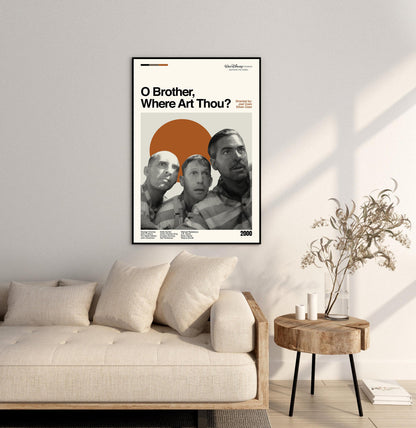 O Brother, Where Art Thou? Poster - Movie Poster - Midcentury Modern Art - Minimalist Print - Retro Poster - Vintage Print - Gifts for him
