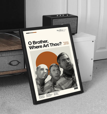 O Brother, Where Art Thou? Poster - Movie Poster - Midcentury Modern Art - Minimalist Print - Retro Poster - Vintage Print - Gifts for him