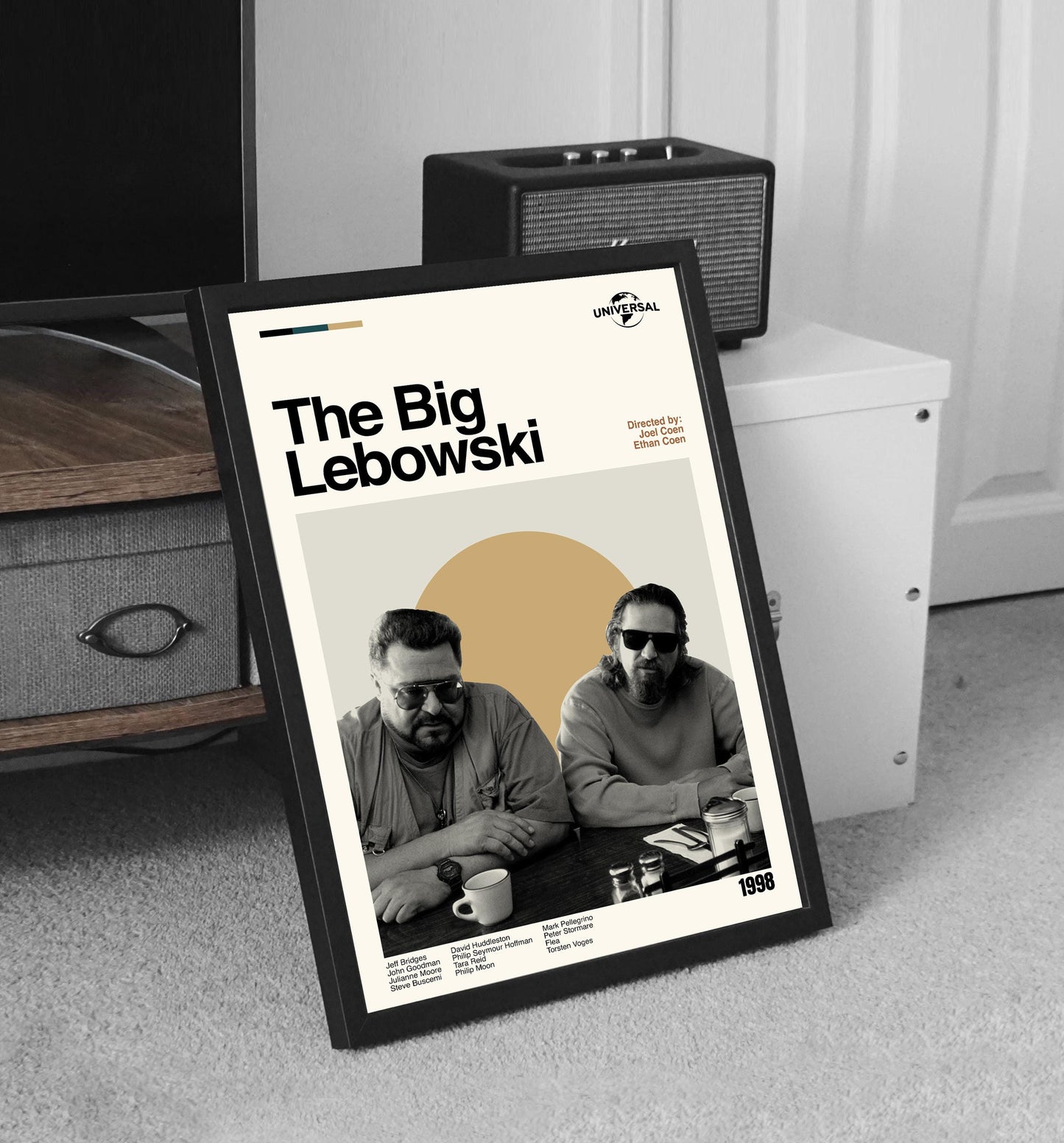 The Big Lebowski Poster - Movie Poster - Midcentury Modern Art - Minimalist Print - Retro Poster - Vintage Print - Wall Art - Gift for him