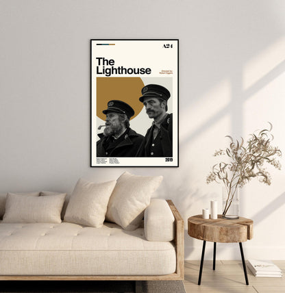 The Lighthouse Movie Poster: Mid-Century Modern Minimalist Print