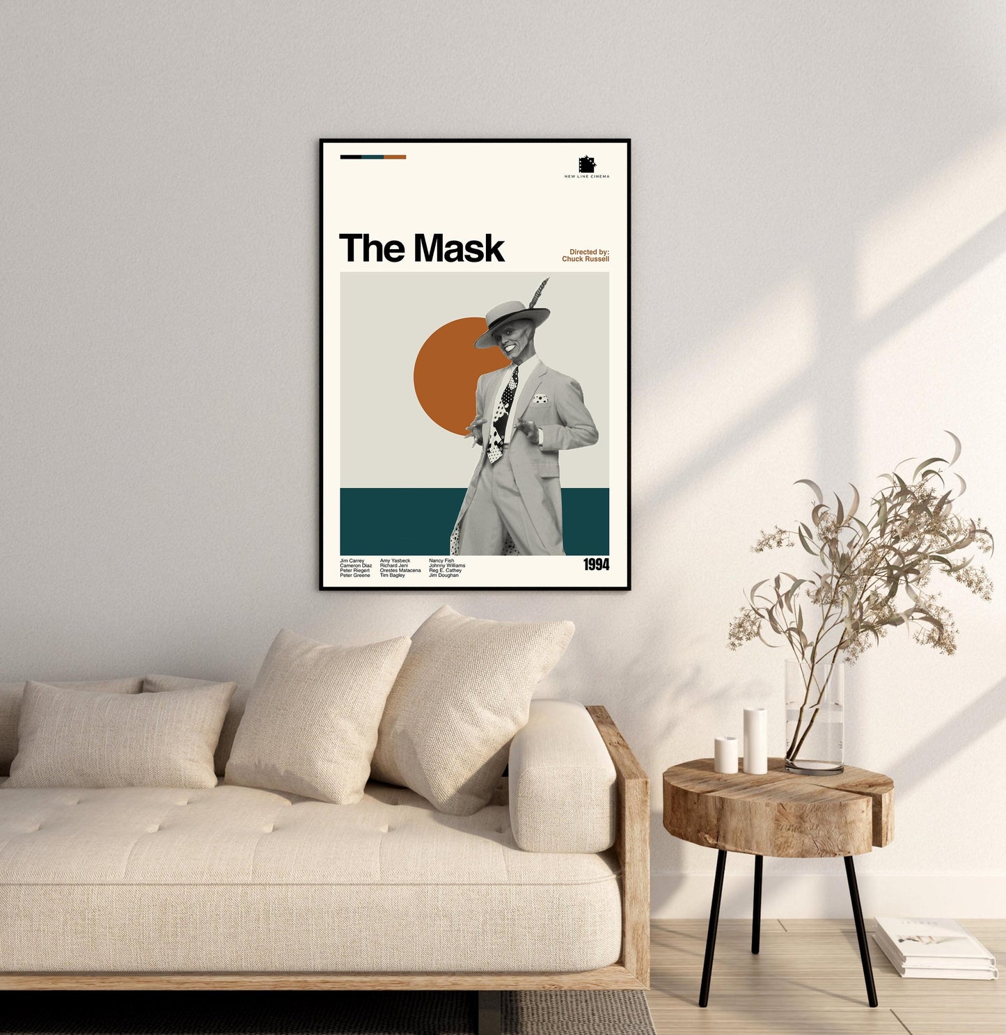 The Mask Movie Poster – Mid-Century Modern Minimalist Art Print