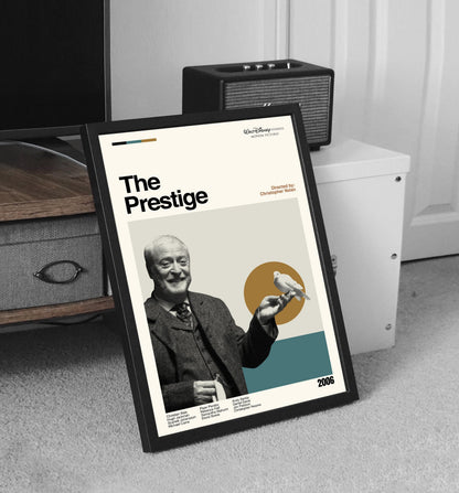 The Prestige Movie Poster: Mid-Century Modern Minimalist Print