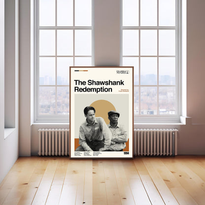 The Shawshank Redemption Poster – Mid-Century Modern Movie Print