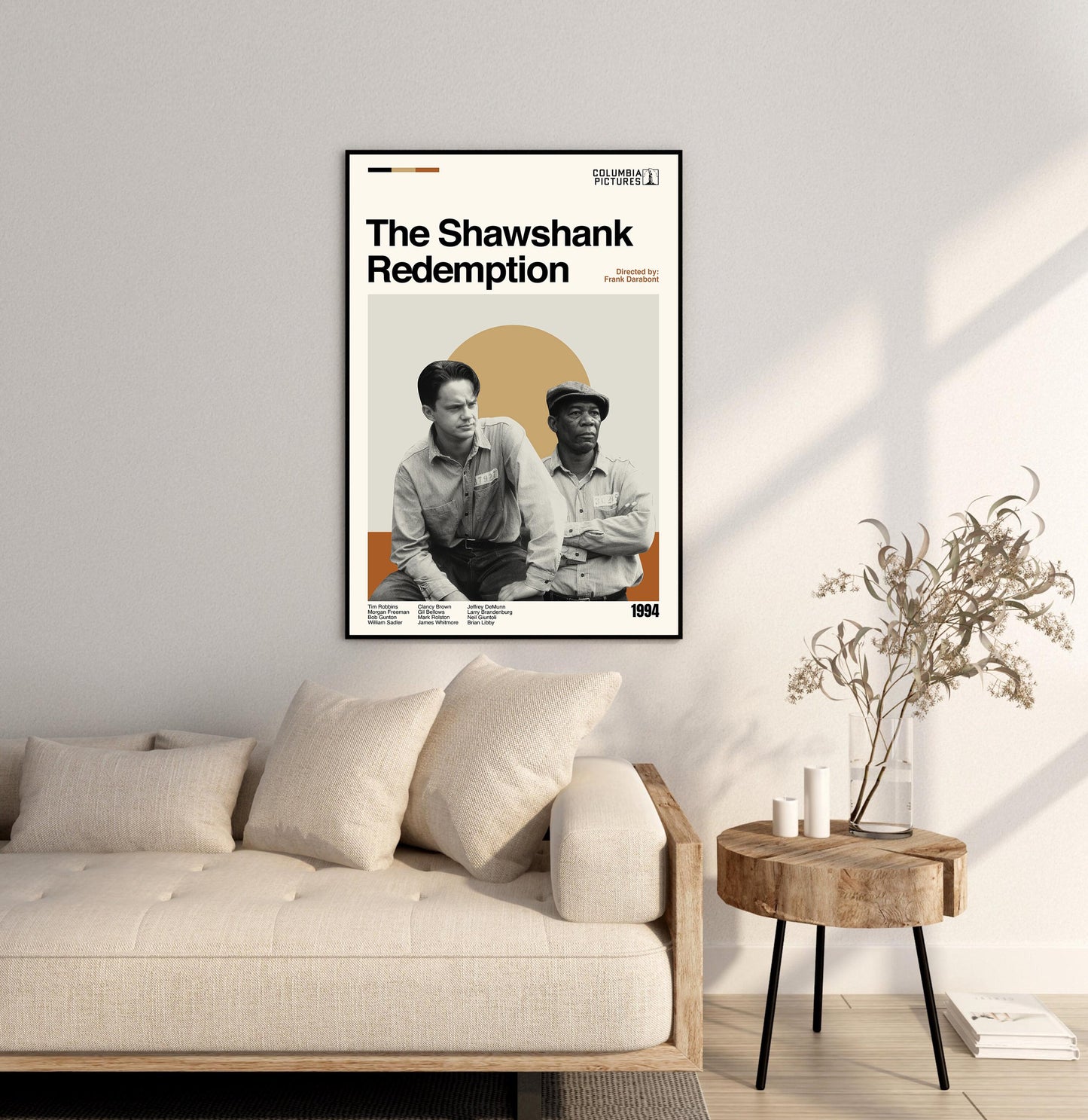 The Shawshank Redemption Poster – Mid-Century Modern Movie Print