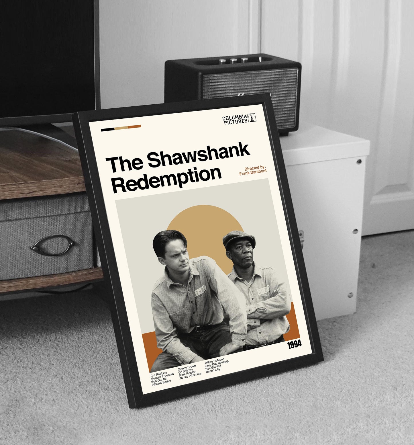 The Shawshank Redemption Poster – Mid-Century Modern Movie Print