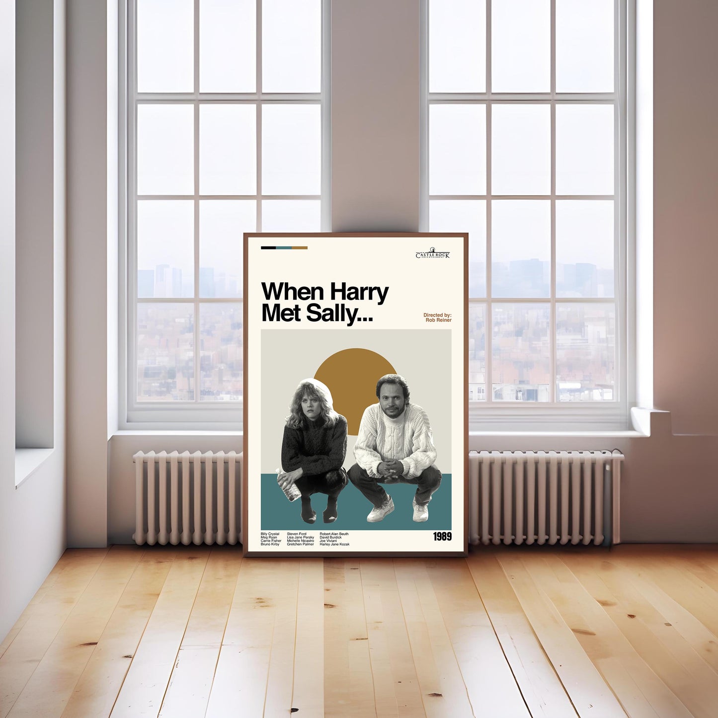 When Harry Met Sally Poster - Movie Poster - Midcentury Modern Art - Minimalist Print - Retro Poster - Vintage Print Art - Gifts for him